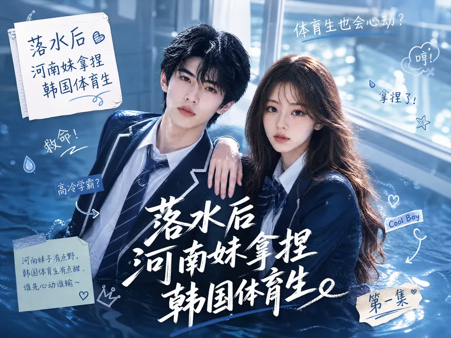《落水后，河南妹拿捏韩国体育生》